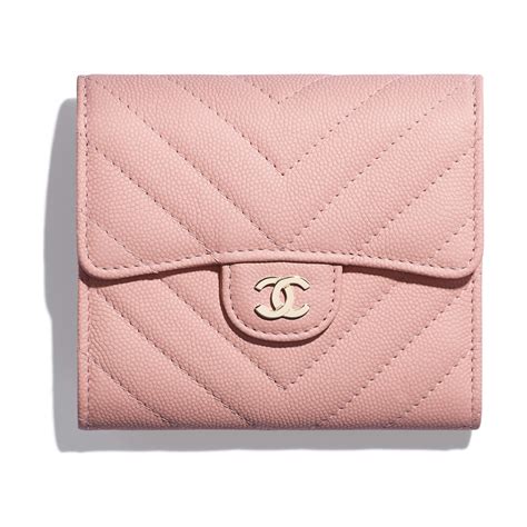 small pink chanel wallet